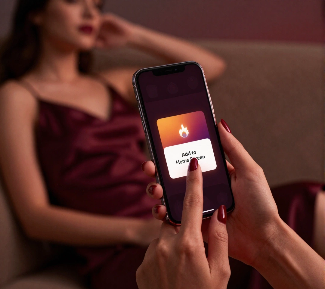 Adding the SpicyChat app to a phone home screen